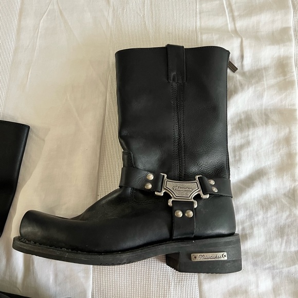 Mens Used Like New Milwaukee Biker Boots Size 11.5 - Picture 13 of 17